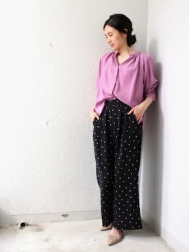 「ottilie（オティーリエ）のアイテム」を使った、ottilieさん（レディース・165cm）の春コーディネート