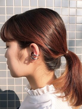 「アイテム（イヤリング（片耳用））」を使った、ottilieさん（レディース・160cm）の夏コーディネート