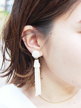 「アイテム（ピアス（両耳用））」を使った、ottilieさん（レディース・150cm）の夏コーディネート