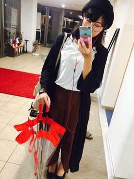 「FULTON（フルトン）のアイテム」を使った、モカさん（レディース・161cm）の秋コーディネート