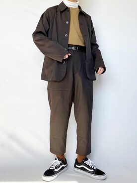 「SEVENDAYS=SUNDAY（セブンデイズサンデイ）のアイテム（スラックス）」を使った、ゆーひさん（メンズ・164cm）の春コーディネート