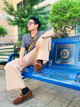 「Guess（ゲス）のアイテム（腕時計）」を使った、daisuke.さん（メンズ・176cm）の夏コーディネート