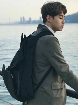 「Oribagu（オリバグ）のアイテム」を使った、ORIBAGU－折り紙バッグ－さん（メンズ・175cm）の春コーディネート