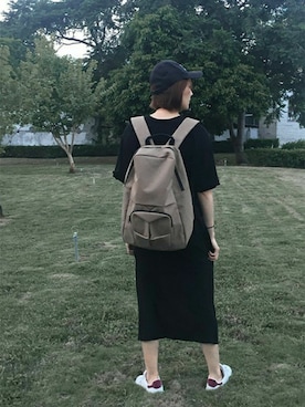 「Oribagu（オリバグ）のアイテム」を使った、ORIBAGU－折り紙バッグ－さん（レディース・155cm）の夏コーディネート