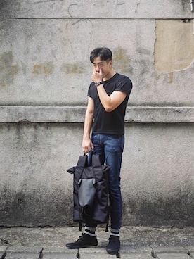 ORIBAGU－折り紙バッグ－さん（メンズ・180cm）の夏コーディネート