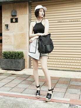 ORIBAGU－折り紙バッグ－さん（レディース・170cm）の夏コーディネート