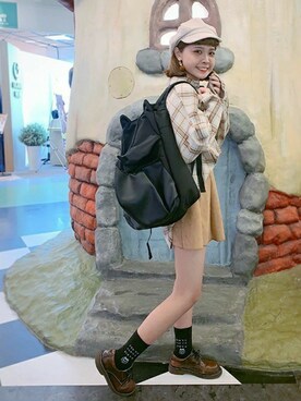 ORIBAGU－折り紙バッグ－さん（レディース・155cm）の秋コーディネート