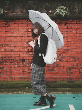 「Oribagu（オリバグ）のアイテム」を使った、ORIBAGU－折り紙バッグ－さん（レディース・160cm）の秋コーディネート