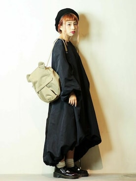 「Oribagu（オリバグ）のアイテム」を使った、ORIBAGU－折り紙バッグ－さん（レディース・160cm）の秋コーディネート