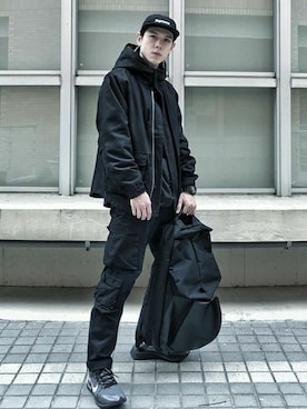 「Oribagu（オリバグ）のアイテム」を使った、ORIBAGU－折り紙バッグ－さん（メンズ・175cm）の秋コーディネート