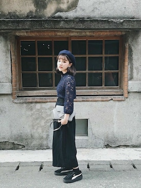 「Oribagu（オリバグ）のアイテム」を使った、ORIBAGU－折り紙バッグ－さん（レディース・160cm）の秋コーディネート