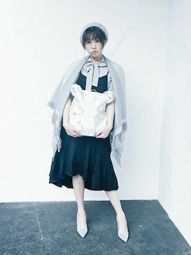 「Oribagu（オリバグ）のアイテム」を使った、ORIBAGU－折り紙バッグ－さん（レディース・165cm）の冬コーディネート