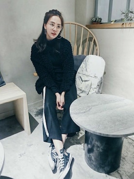 「Oribagu（オリバグ）のアイテム」を使った、ORIBAGU－折り紙バッグ－さん（レディース・160cm）の冬コーディネート