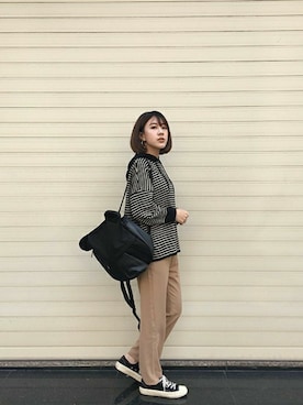 ORIBAGU－折り紙バッグ－さん（レディース・165cm）の冬コーディネート