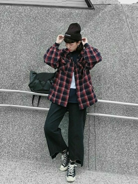 「Oribagu（オリバグ）のアイテム」を使った、ORIBAGU－折り紙バッグ－さん（レディース・160cm）の冬コーディネート