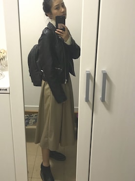 「アイテム（ピアス（両耳用））」を使った、saya⁑さん（レディース・161cm・20代）の冬コーディネート