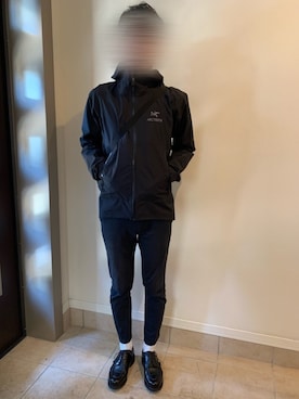 「白ソックス」｜「アイテム（ナイロンジャケット）」を使った、mt06さん（メンズ・176cm）の冬コーディネート