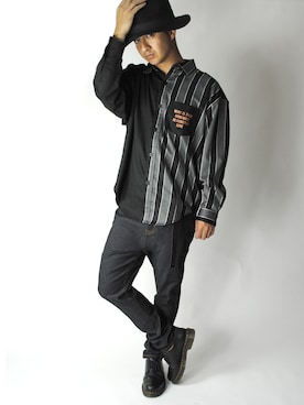 「アイテム（ブーツ）」を使った、＊BEATJIVE公式＊さん（メンズ・165cm）の秋コーディネート