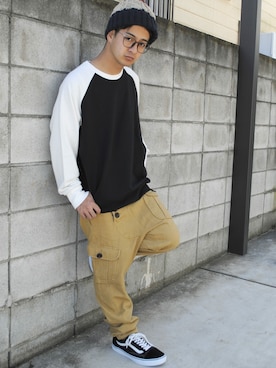 「アイテム（スウェット）」を使った、＊BEATJIVE公式＊さん（メンズ・165cm）の秋コーディネート