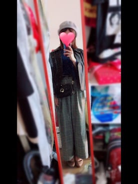 「PAGEBOY（ページボーイ）のアイテム（ライダースジャケット）」を使った、naaatsuさん（レディース・158cm）の秋コーディネート
