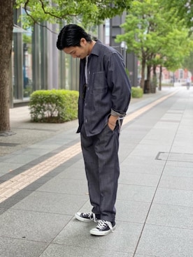 「UNITED ARROWS（ユナイテッドアローズ）のアイテム（その他アウター）」を使った、ARASHI TOKUHIROさん（メンズ・173cm）の夏コーディネート