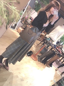 「KOBE LETTUCE」｜「アイテム（その他）」を使った、cananaさん（レディース・160cm）の秋コーディネート