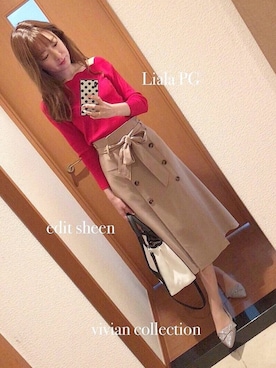 「vivianコーデ」｜「アイテム（パンプス）」を使った、cananaさん（レディース・160cm）の春コーディネート