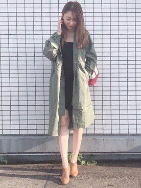 「アイテム（ブーティ、イエロー系）」を使った、cananaさん（レディース・160cm）の秋コーディネート