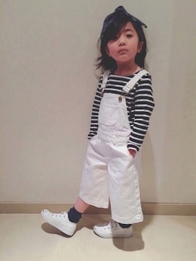 「ジャックパーセル」｜「アイテム（オールインワン・サロペット）」を使った、⁂sooora⁂さん（キッズ・110cm）の冬コーディネート