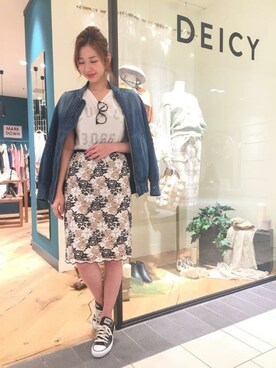 「DEICY（デイシー）のアイテム」を使った、DEICYさん（レディース・159cm）の冬コーディネート