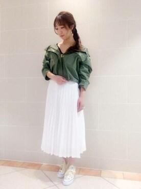 「DEICY（デイシー）のアイテム（ジャケット/アウター）」を使った、DEICYさん（レディース・159cm）の春コーディネート