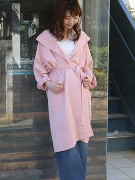 「DEICY（デイシー）のアイテム（その他アウター）」を使った、DEICYさん（レディース・159cm）の春コーディネート