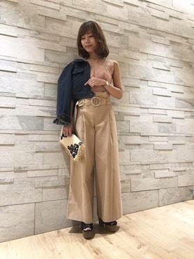 「インディゴデニム」｜DEICYさん（レディース・159cm）の春コーディネート