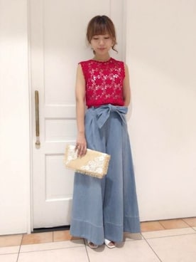 「DEICY（デイシー）のアイテム（バッグ）」を使った、DEICYさん（レディース・159cm）の春コーディネート