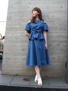 「DEICY（デイシー）のアイテム」を使った、DEICYさん（レディース・159cm）の夏コーディネート