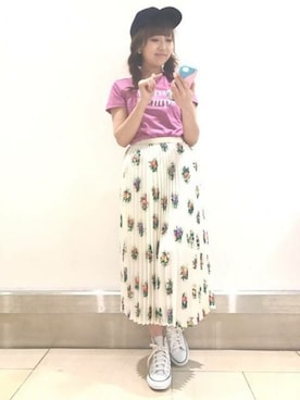 「DEICY（デイシー）のアイテム（キャップ）」を使った、DEICYさん（レディース・159cm）の春コーディネート