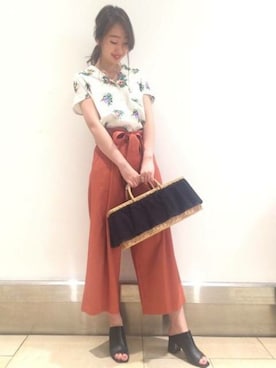 「DEICY（デイシー）のアイテム（パンツ）」を使った、DEICYさん（レディース・159cm）の春コーディネート