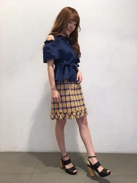 「DEICY（デイシー）のアイテム」を使った、DEICYさん（レディース・159cm）の夏コーディネート