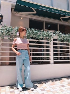 「DEICY（デイシー）のアイテム（パンツ）」を使った、DEICYさん（レディース・159cm）の夏コーディネート