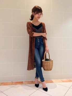 「※me couture（ミークチュール）のアイテム」を使った、DEICYさん（レディース・159cm）の夏コーディネート