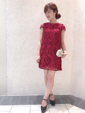 「アイテム（ワンピース、ピンク系）」を使った、DEICYさん（レディース・159cm）の夏コーディネート