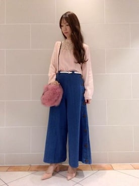 「DEICY（デイシー）のアイテム（バッグ）」を使った、DEICYさん（レディース・159cm）の夏コーディネート