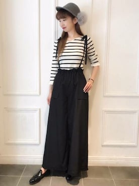 「DEICY（デイシー）のアイテム（キャップ）」を使った、DEICYさん（レディース・159cm）の秋コーディネート