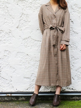 「アイテム（ブーティ）」を使った、DEICYさん（レディース・158cm）の秋コーディネート