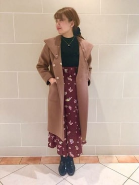 「DEICY（デイシー）のアイテム（その他アウター）」を使った、DEICYさん（レディース・163cm）の秋コーディネート