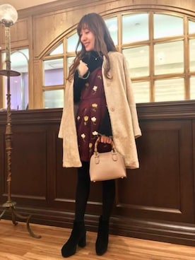 「DEICY（デイシー）のアイテム（その他アウター）」を使った、DEICYさん（レディース・153cm）の秋コーディネート