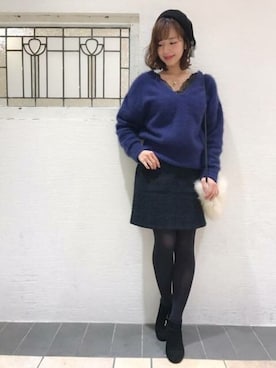 「DEICY（デイシー）のアイテム」を使った、DEICYさん（レディース・158cm）の秋コーディネート
