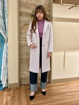 「DEICY（デイシー）のアイテム（ジャケット/アウター）」を使った、DEICYさん（レディース・153cm）の秋コーディネート