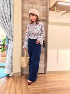 「DEICY（デイシー）のアイテム（帽子）」を使った、DEICYさん（レディース・160cm）の冬コーディネート