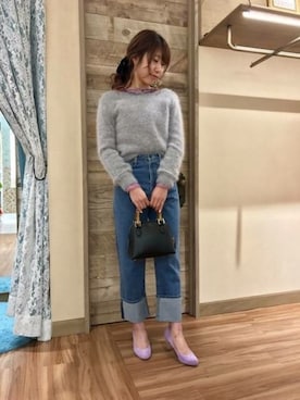 「DEICY（デイシー）のアイテム（バッグ）」を使った、DEICYさん（レディース・160cm）の冬コーディネート